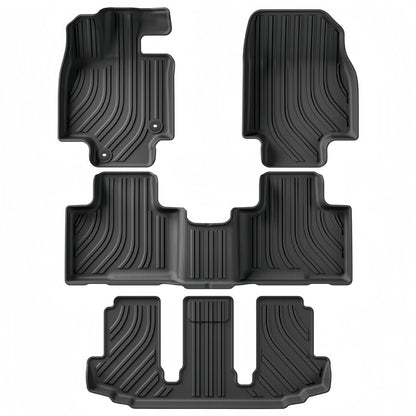 For 2023 Toyota HIGHLANDER Hybrid Version TPE Car Floor Mat Trunk Mat