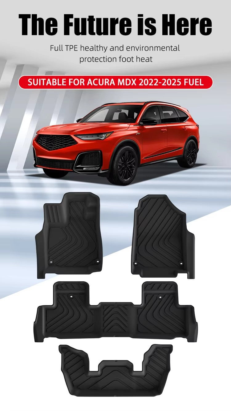 Acura MDX Fuel LHD 2022-2025 TPE Car Floor Mat/Rear Trunk Mat
