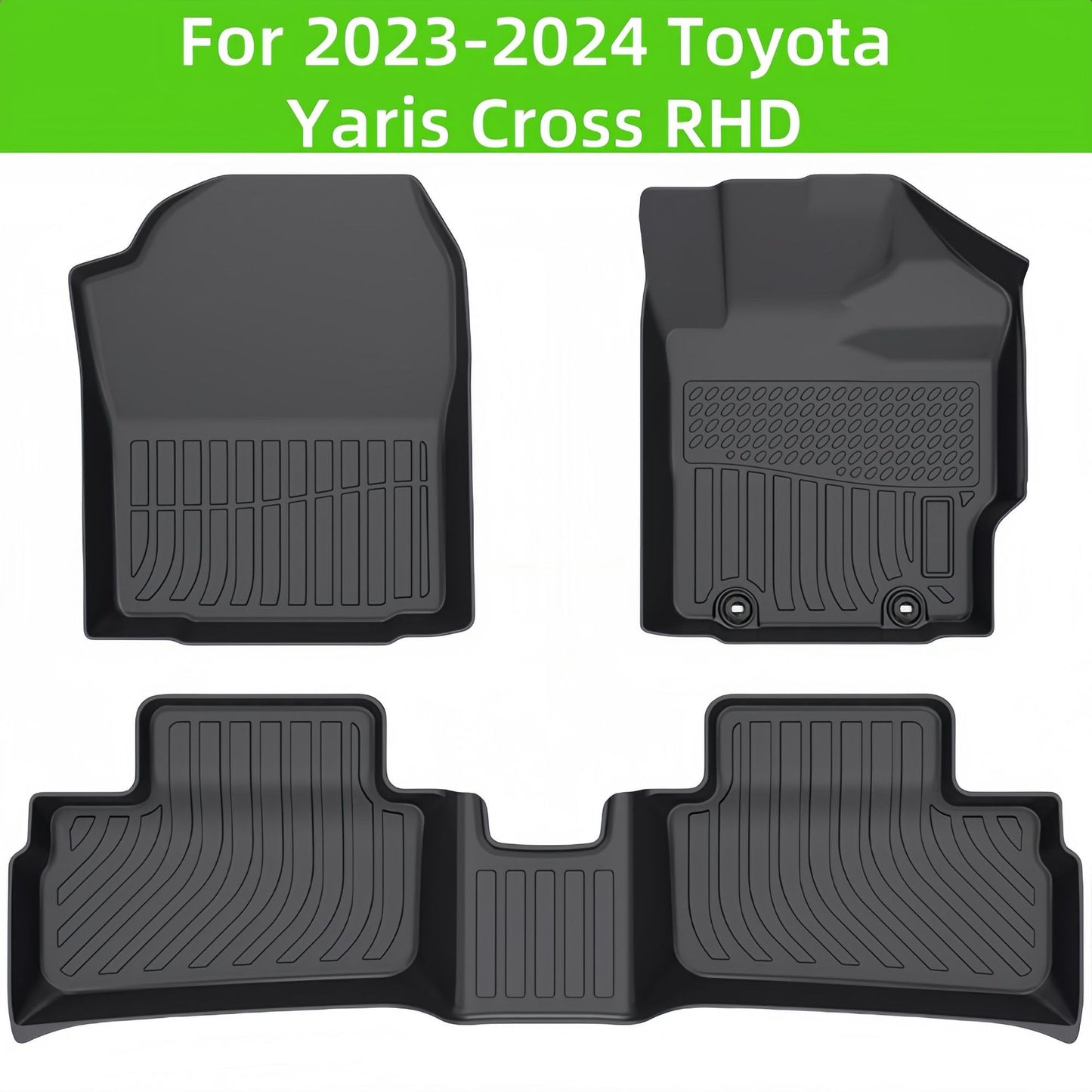 For 2023- 2024 Toyota Yaris Cross RHD TPE Car Floor Mat/Rear Trunk Mat Minimum order of 30 sets