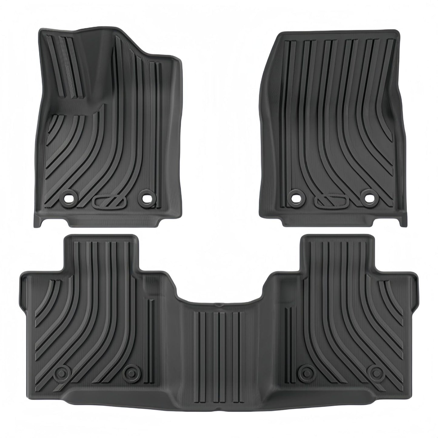 For 2021- 2024 Toyota Tundra LHD TPE Car Floor Mat/Rear Bucket Mat