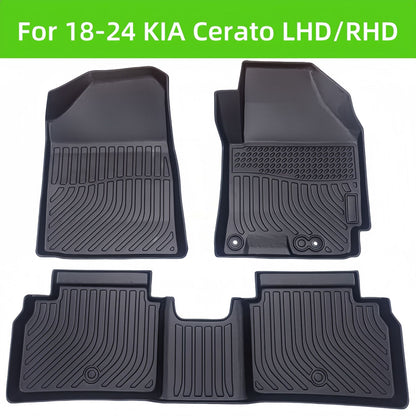 For 2018- 2024 KIA Cerato LHD/RHD Waterproof Carpet TPE Car Floor Mat Minimum order 30 sets