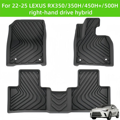 For 2022-2025 LEXUS RX350/350H/450H+/500H RHD hybrid TPE Car Floor Mat