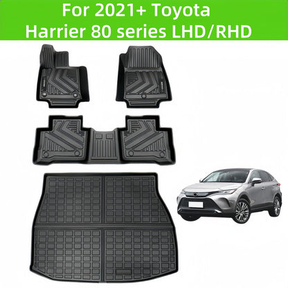 For 2021 Toyota HARRIER 80 Series LHD/RHD TPE Car Floor Mat/Trunk Mat