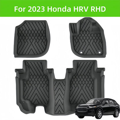For 2023 Honda HRV RHD Carpet TPE Car Floor Mat/Rear Trunk Mat