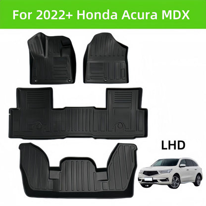 For 2022 Honda  Acura MDX LHD Waterproof Carpet TPE Car Floor Mat