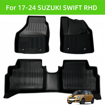 For 2017-2024 SUZUKI SWIFT RHD Car Carpet TPE 3D Car Floor Mat