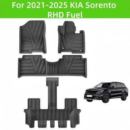 For 2021-2025 KIA Sorento RHD Fuel TPE Car Floor Mat/Rear Trunk Mat