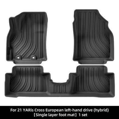 For 2020-2024 Toyota YARIS Cross LHD/RHD TPE Car Floor Mat/Rear Trunk Mat