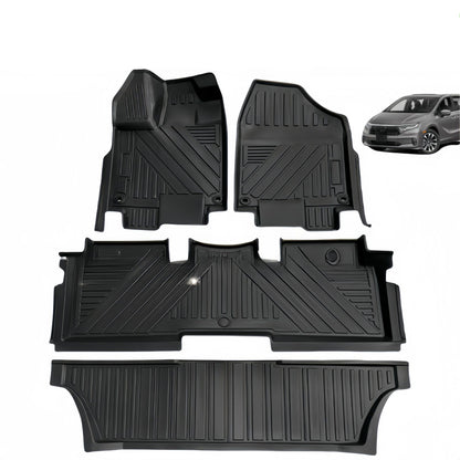 For 2018- 2024 Honda Odyssey Fuel LHD TPE Car Floor Mat/Rear Trunk Mat