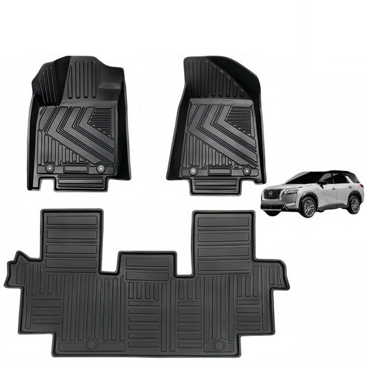 For 2013-2023 Nissan Pathfinder 3D Carpet TPE Car Floor Mat