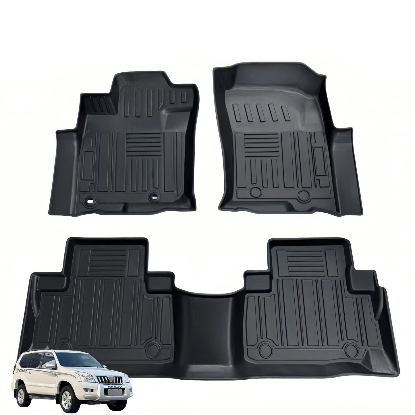 For 2003-2009 Toyota PRADO FJ120 LHDRHD TPE Car Floor Mat/Rear Trunk Mat