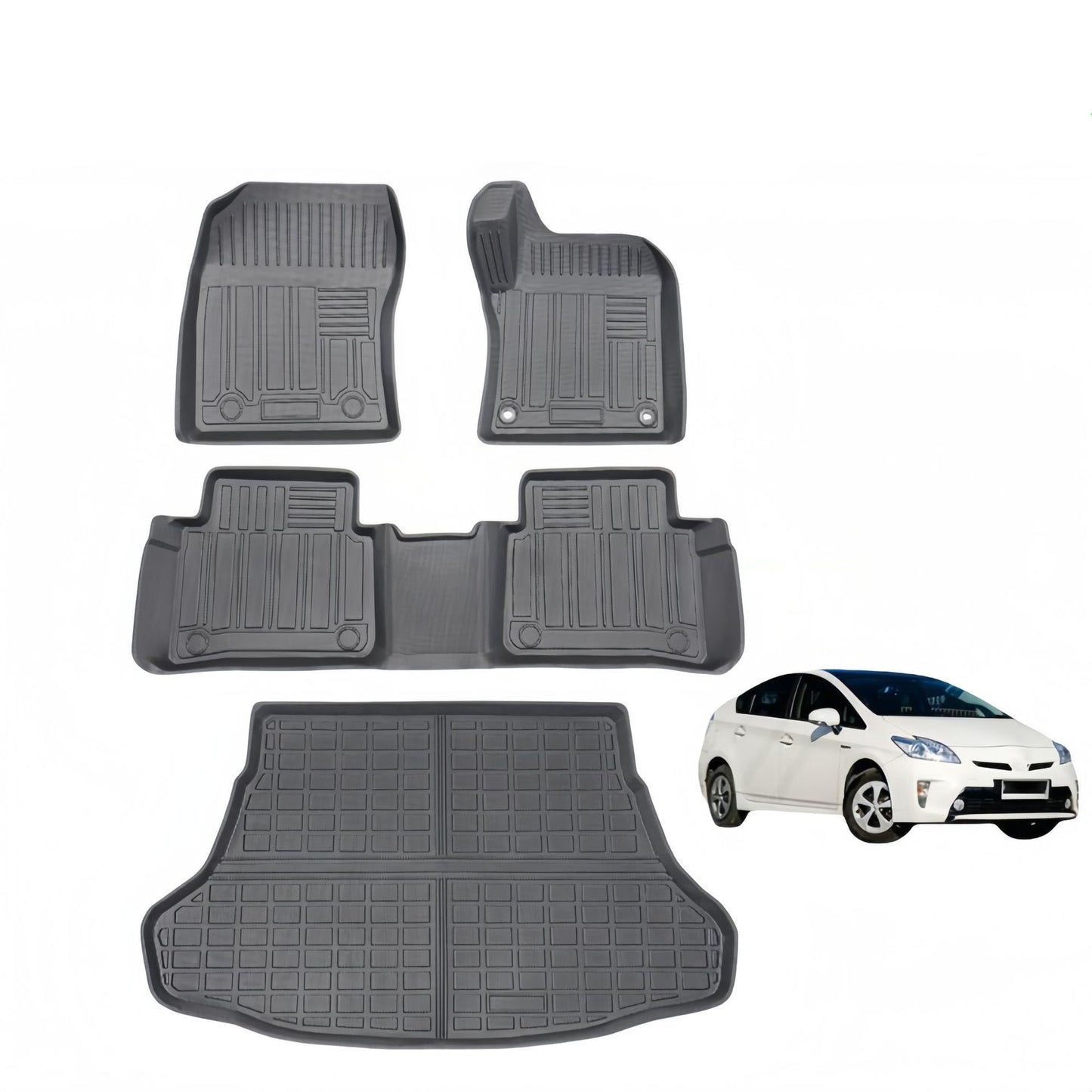 For 2015-2022 Toyota PRIUS 50 series RHD TPE Car Floor Mats /Trunk Mats