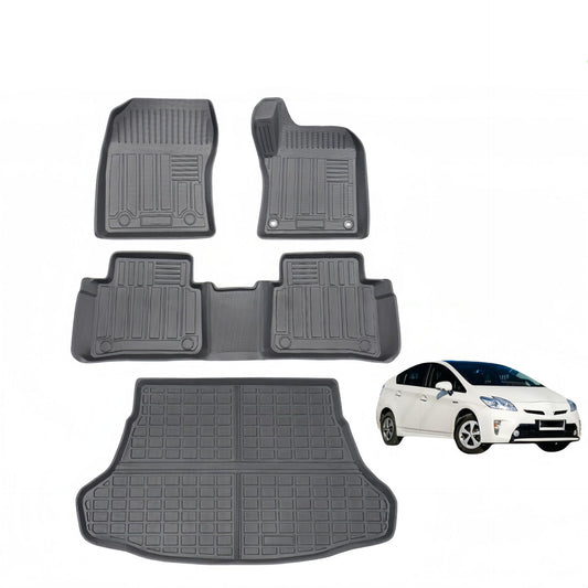 For 2015-2022 Toyota PRIUS 50 series RHD TPE Car Floor Mats /Trunk Mats