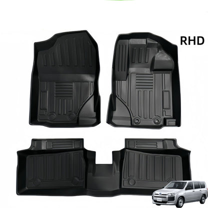 For 2014-2024 Toyota Probox Hybrid RHD Waterproof TPE 3D Car Floor Mat