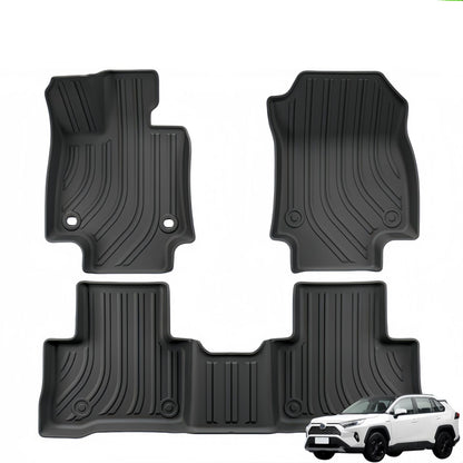 For 2019-2024 Toyota RAV4 FUEL/Hybrid LHD TPE Car Floor Mat/Trunk Mat