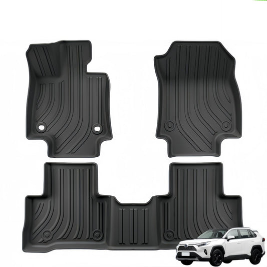 For 2019-2024 Toyota RAV4 FUEL/Hybrid LHD TPE Car Floor Mat/Trunk Mat