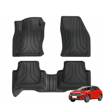 For 2024  Volkswage T-ROCT Fuel LHD 3DCarpet TPE Car Floor Mat/Back Mat