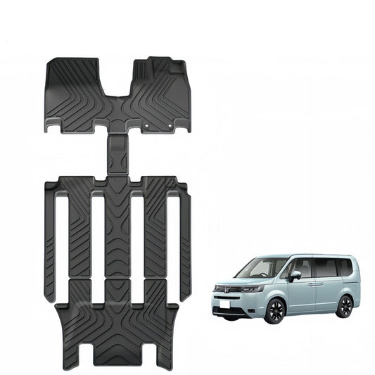 For 2015-2022 Honda Step WGN RP6/7/8 RHD 3D TPE Car Floor Mat/Trunk Mat