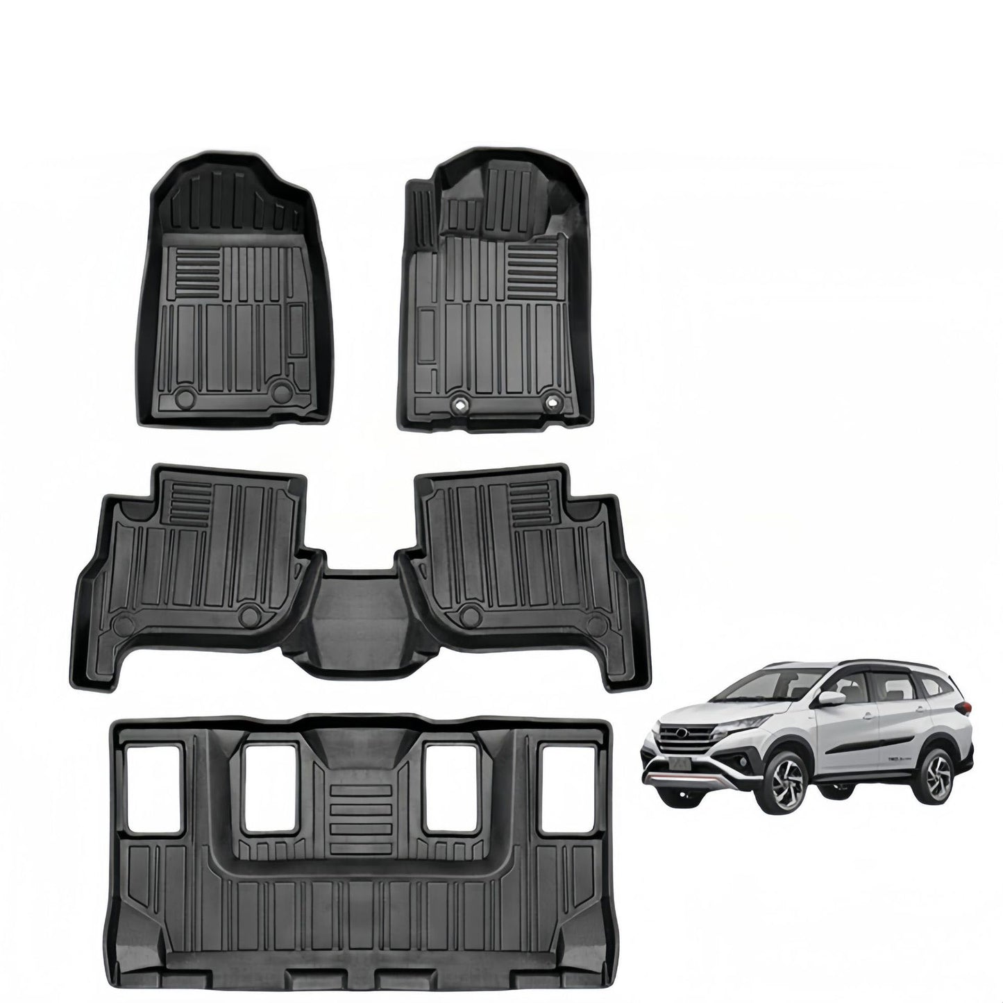 For 2018 Toyota RUSH LHD/RHD Waterproof Carpet TPE Car Floor Mat