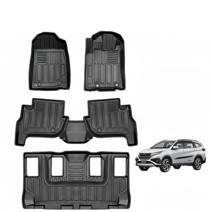 For 2018 Toyota RUSH LHD/RHD Waterproof Carpet TPE Car Floor Mat