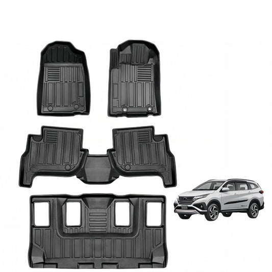 For 2018 Toyota RUSH LHD/RHD Waterproof Carpet TPE Car Floor Mat