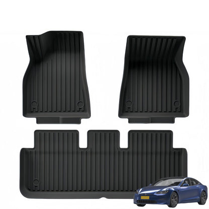 For 2022- 2024 Tesla  MODEL S LHD TPE Car Floor Mat/Rear Trunk Mat