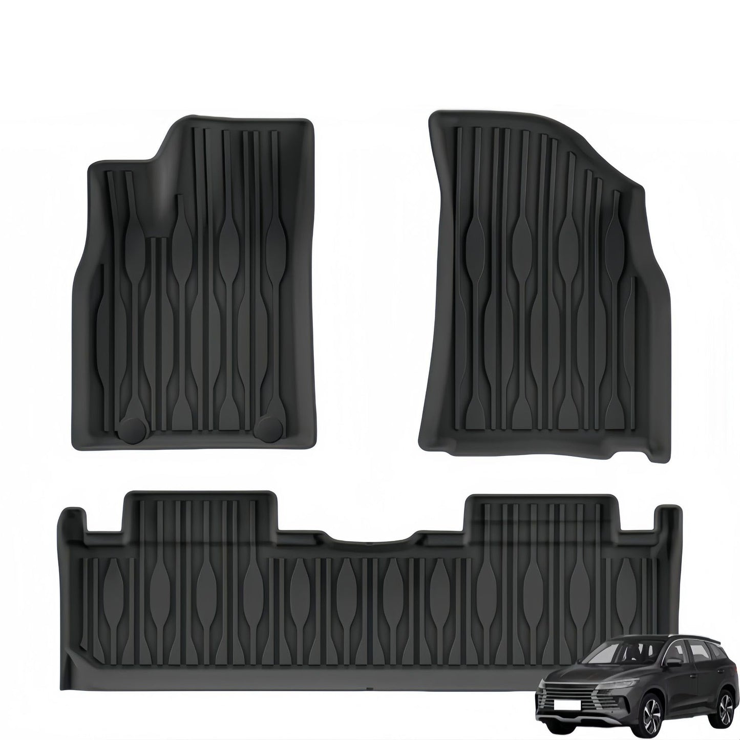 For 2025 BYD Sea Lion 05 DM-i TPE Car Floor Mat/Rear Trunk Mat