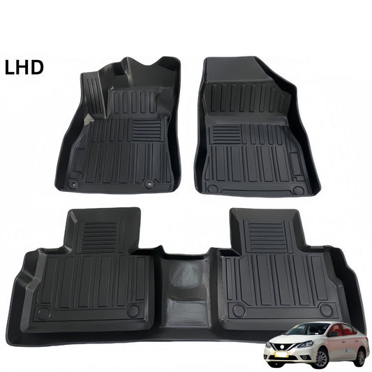 For 2012-2023 Nissan Sentra/Sylphy TPE Car Floor Mat/Trunk Mat