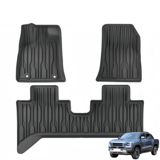 For 2024 BYD SHARK 6 Carpet TPE Car Floor Mat/Rear Bucket Mat