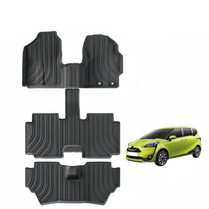 For 2016-2021 Toyota Sienta 170 Series RHD TPE Car Floor Mat/Trunk Mat