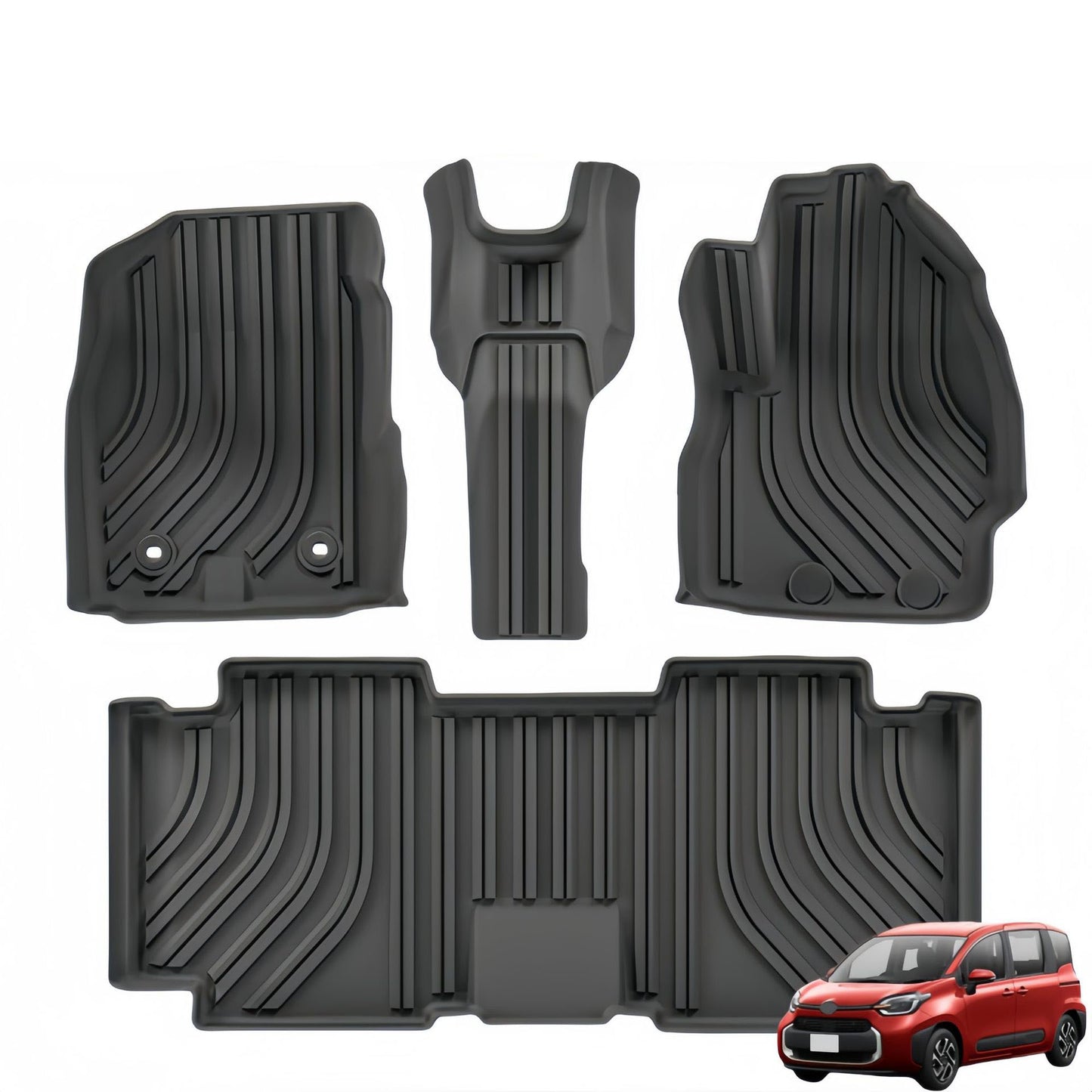 For 2022-2024 Toyota Sienta MXP 10 Series Fuel RHD TPE Car Floor Mat
