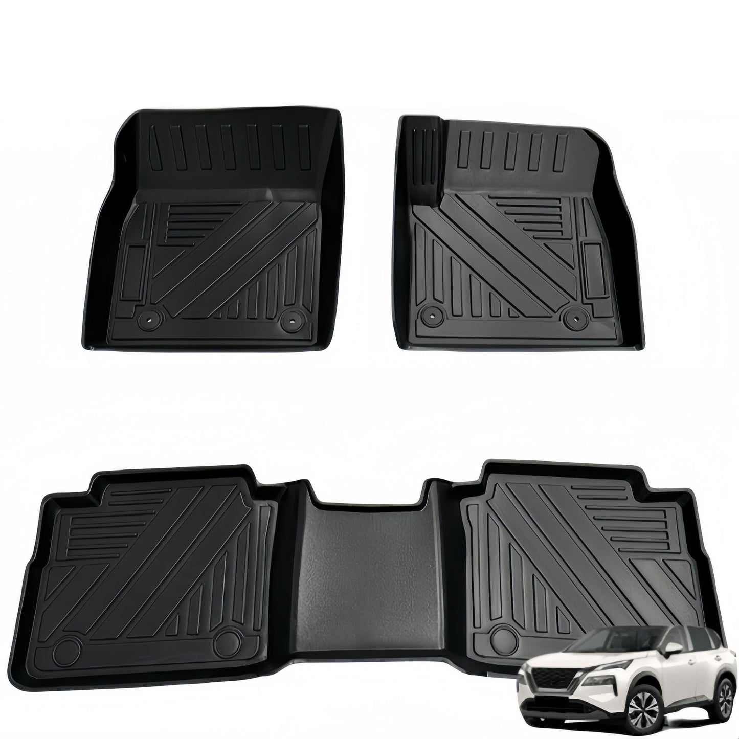 For 2022 Nissan X-trail T33/Rogue LHD/RHD TPE Durable Car Floor Mat