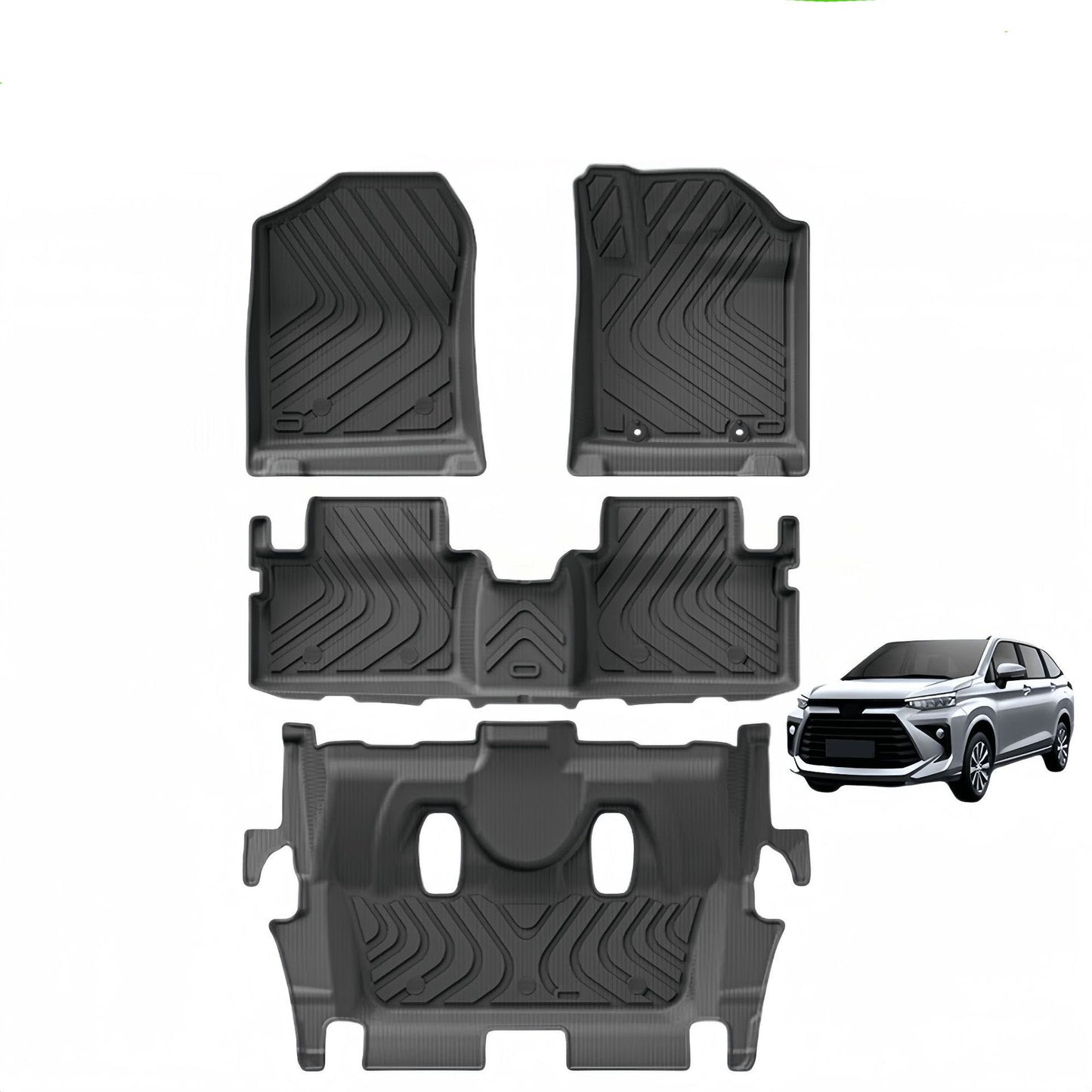 For Toyota AVANZA RHD Custom Waterproof Non-slipTPE car floor mats