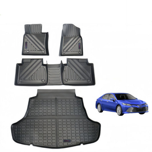 For 2018- 2023 Toyota Camry XV70 8th LHD TPE Car Floor Mat/Rear Trunk Mat