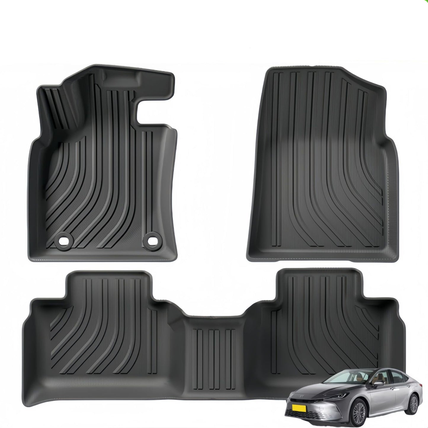 For 2024 Toyota Camry XV80 9th Fuel/Hybrid LHD 3D TPE Car Floor Mat