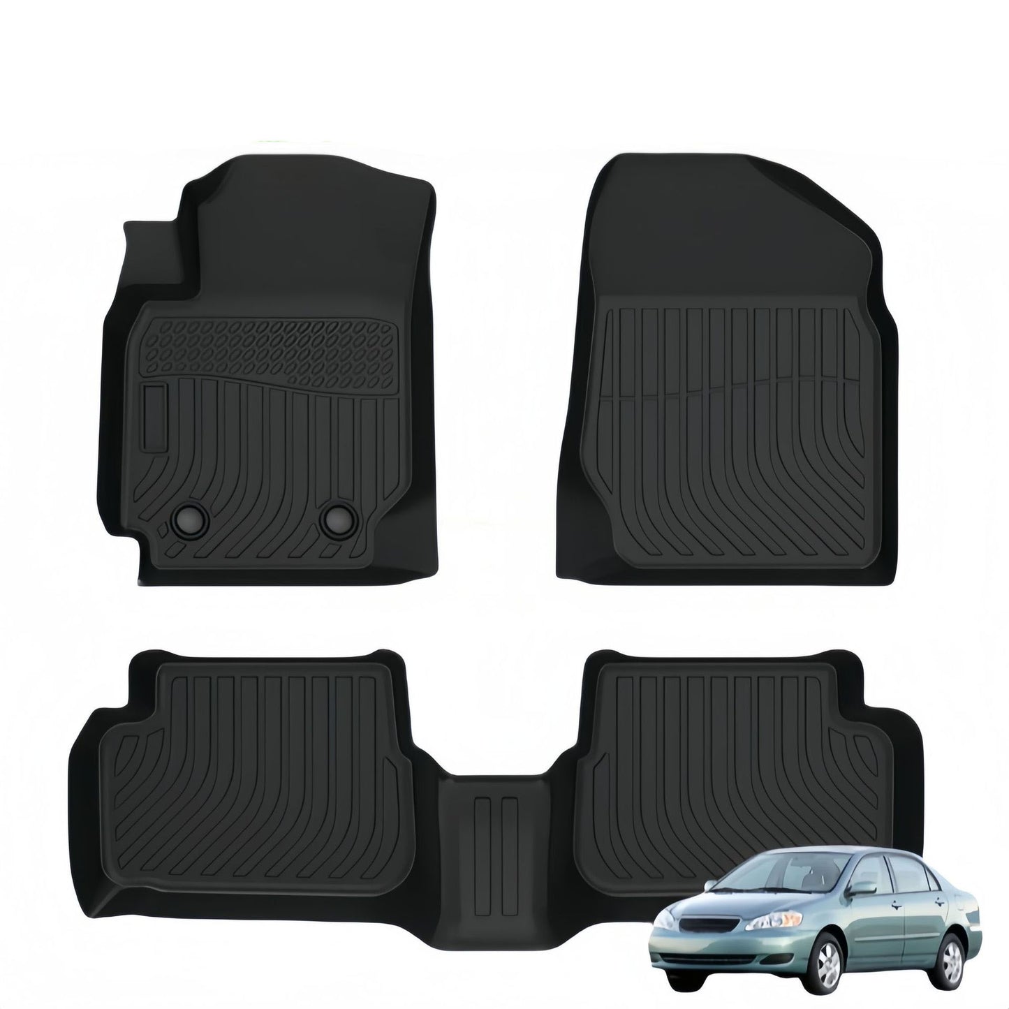 For 2003-2013 Toyota Corolla Car 3D Carpet TPE Car Floor Mat Minimum order of 30 sets
