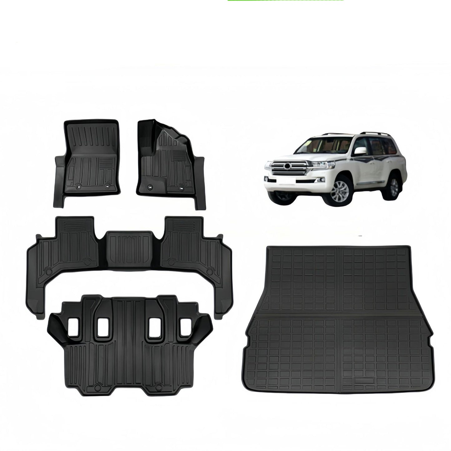 TPE Car Floor Mats for 2022 Toyota Land Cruiser LC300 Rubber Floor Mats