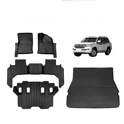 TPE Car Floor Mats for 2022 Toyota Land Cruiser LC300 Rubber Floor Mats