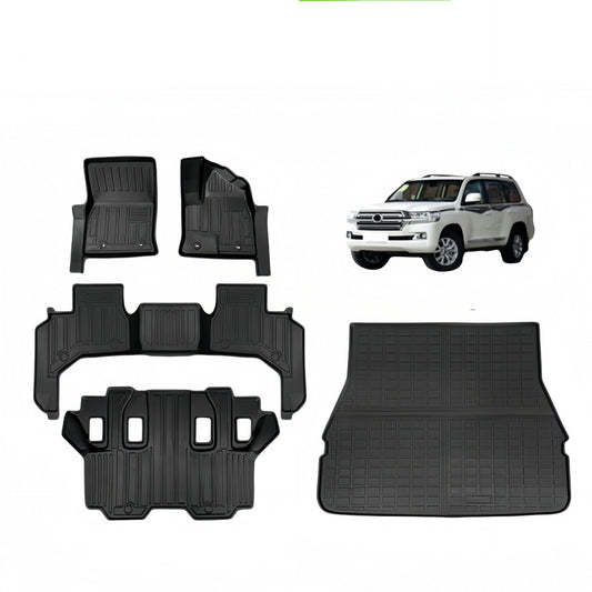 TPE Car Floor Mats for 2022 Toyota Land Cruiser LC300 Rubber Floor Mats