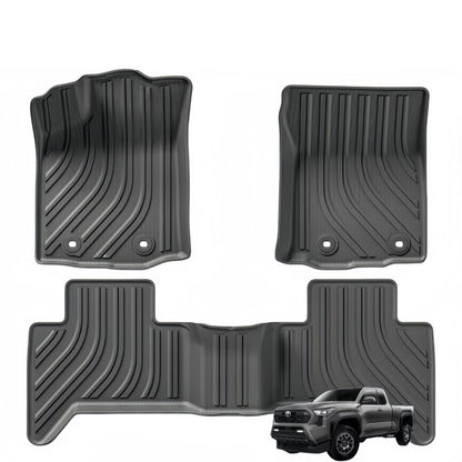 For 2004- 2024 TOYOTA TACOMA LHD TPE Car Floor Mat / Rear Bucket Mat