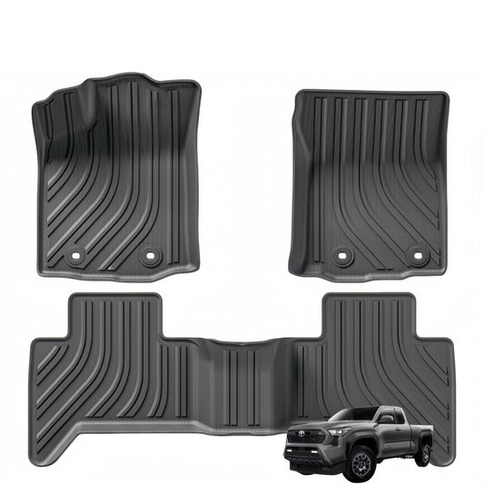 For 2004- 2024 TOYOTA TACOMA LHD TPE Car Floor Mat / Rear Bucket Mat