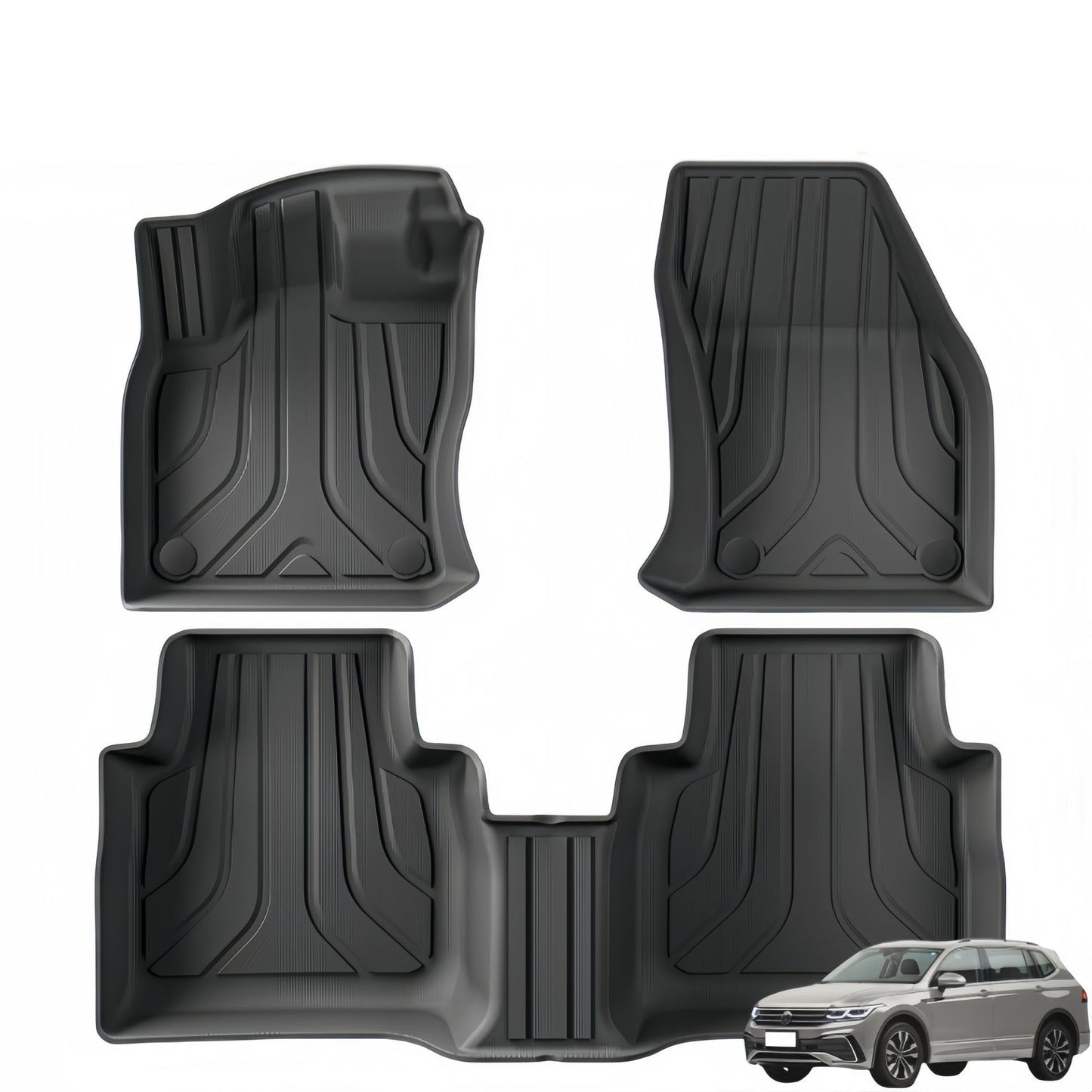 For 2024 Volkswage Tiguan L TPE Car Floor Mat/Rear Trunk Mat