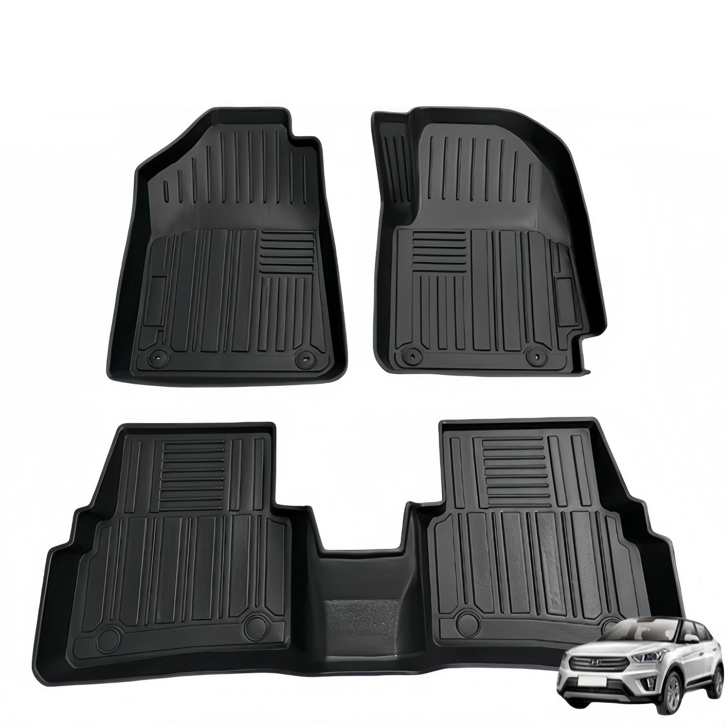 For 2022 Hyundai VENUE RHD Car 3D Carpet TPE Car Floor Mat