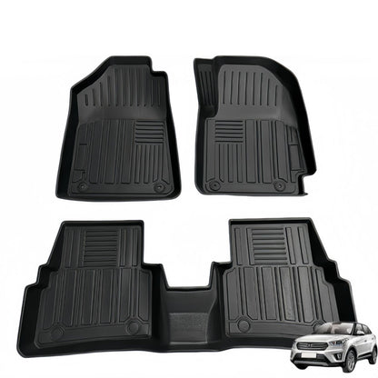 For 2022 Hyundai VENUE RHD Car 3D Carpet TPE Car Floor Mat