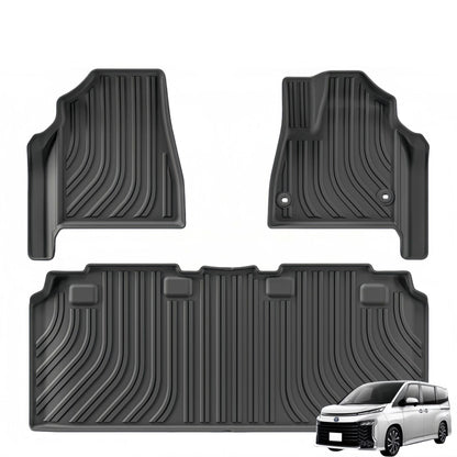 For 2022-2024 Toyota VOXY-90 RHD TPE Car Floor Mat/Rear Trunk Mat