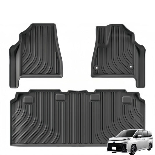 For 2022-2024 Toyota VOXY-90 RHD TPE Car Floor Mat/Rear Trunk Mat