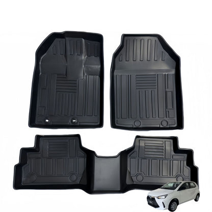 For 2023 Toyota Wigo Waterproof 3D  Carpet TPE Car Floor Mat