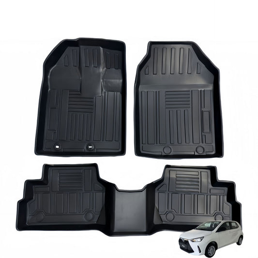 For 2023 Toyota Wigo Waterproof 3D  Carpet TPE Car Floor Mat
