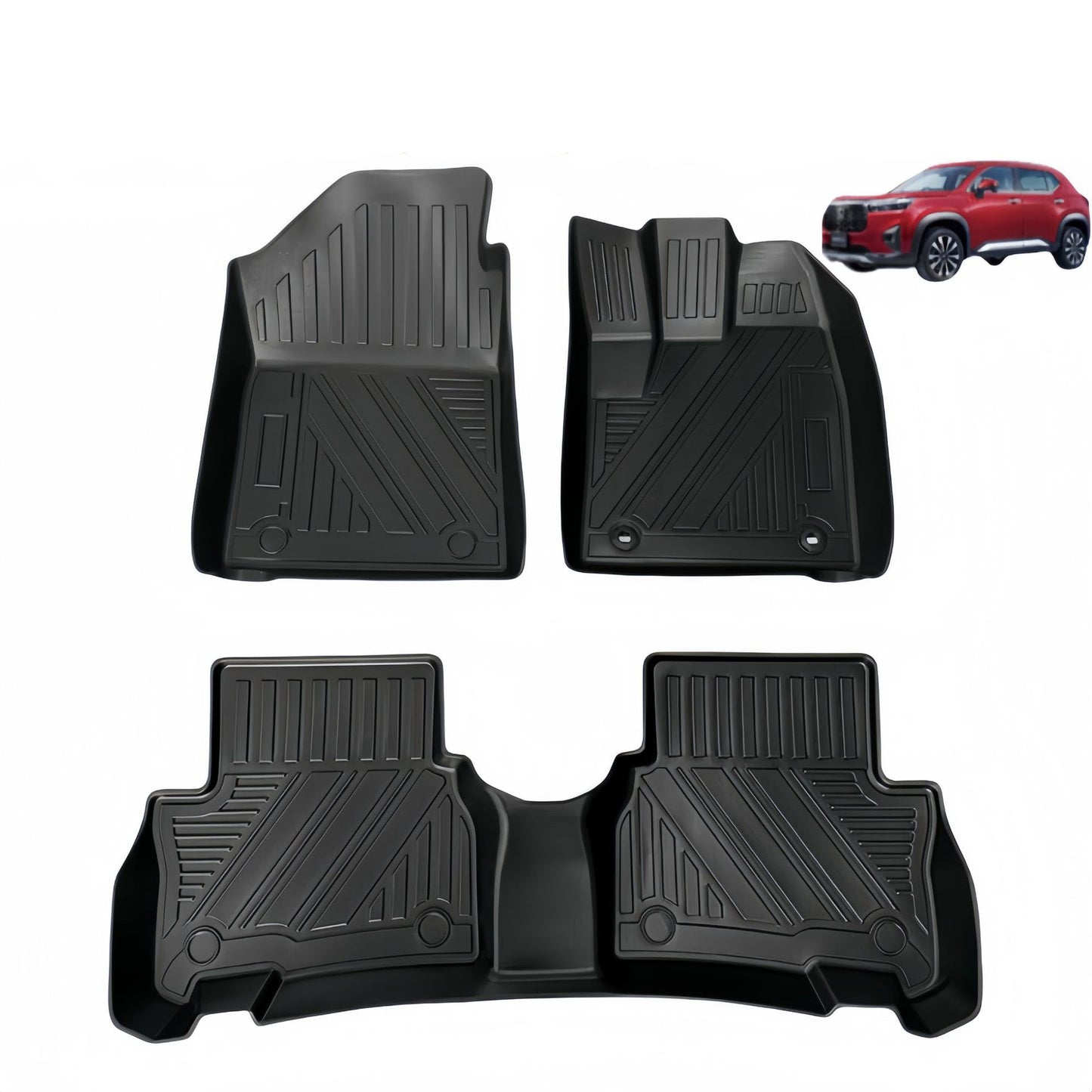 For 2023 Honda WR-V RHD 3D TPE Car Floor Mat/WRV（Japan） Car Mat