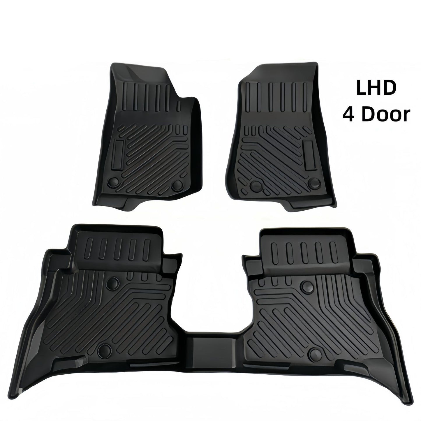 For 2021 Jeep Wrangler 4XE LHD TPE Car Floor Mat/Rear Trunk Mat
